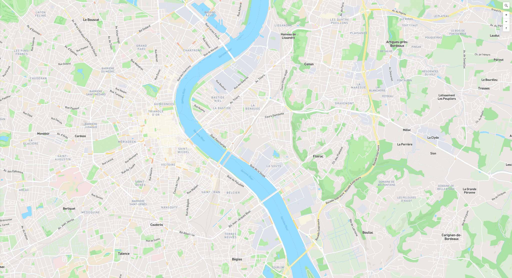 Aperçu de la carte des stations